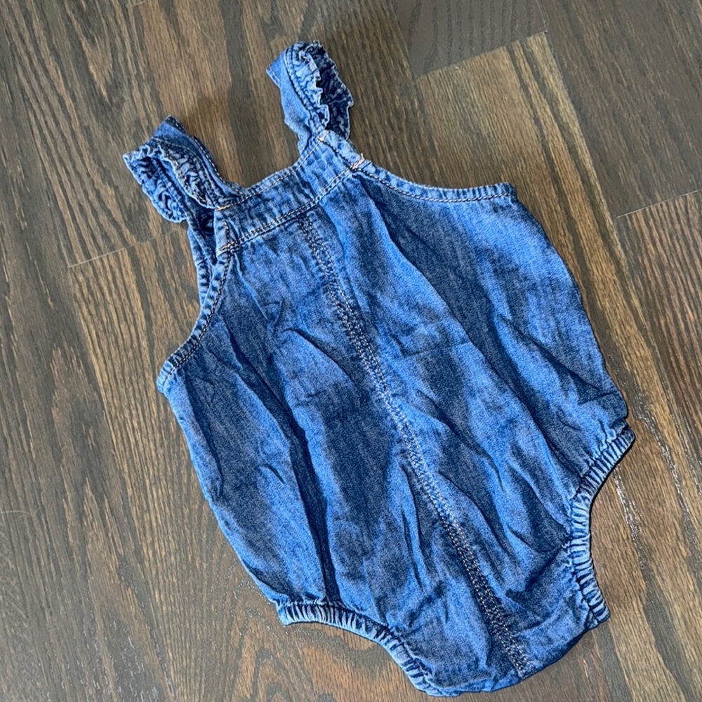 Gap Denim Blue Kids Overalls | 6-12M - Picture 4 of 6